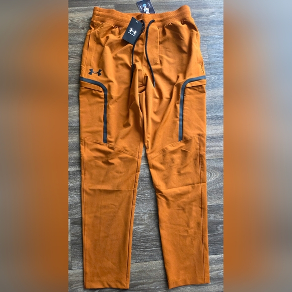 Under Armour UA Rust Orange Jogger Pants Large